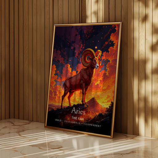 Aries in Enchanted Surrealism Print - Custom Zodiac Sign Poster 11