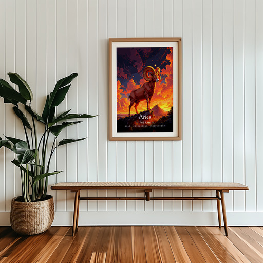 Aries in Enchanted Surrealism Print - Custom Zodiac Sign Poster 9
