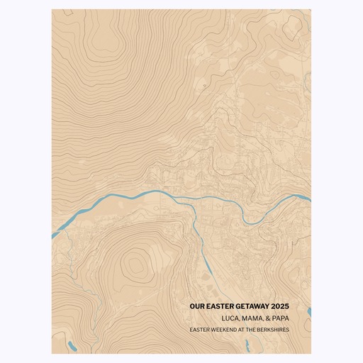 Our Easter Getaway Poster - Topographic Map 6