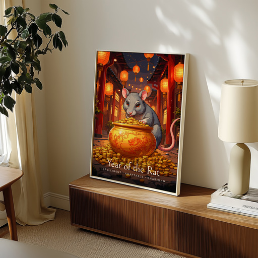 Rat in Enchanted Surrealism Print - Custom Chinese Zodiac Poster 11