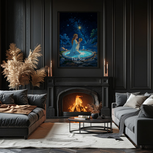 The Star in Enchanted Surrealism Print - Custom Tarot Card Poster 11
