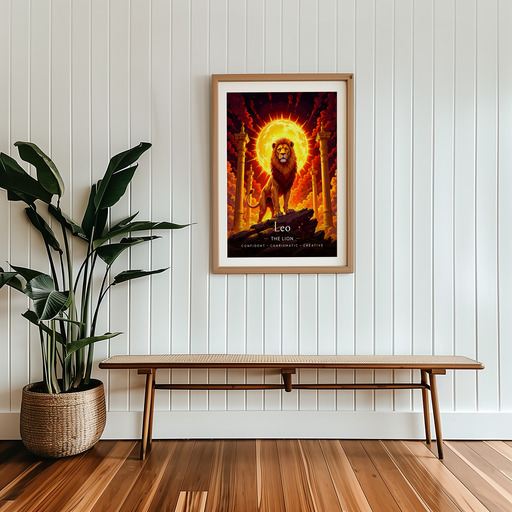 Leo in Enchanted Surrealism Print - Custom Zodiac Sign Poster 9