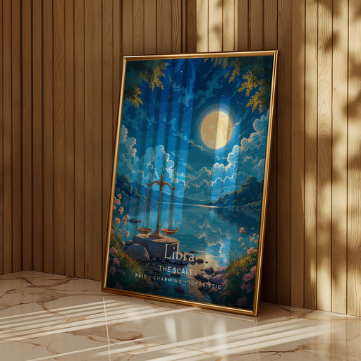 Libra in Enchanted Surrealism Print - Custom Zodiac Sign Poster 11