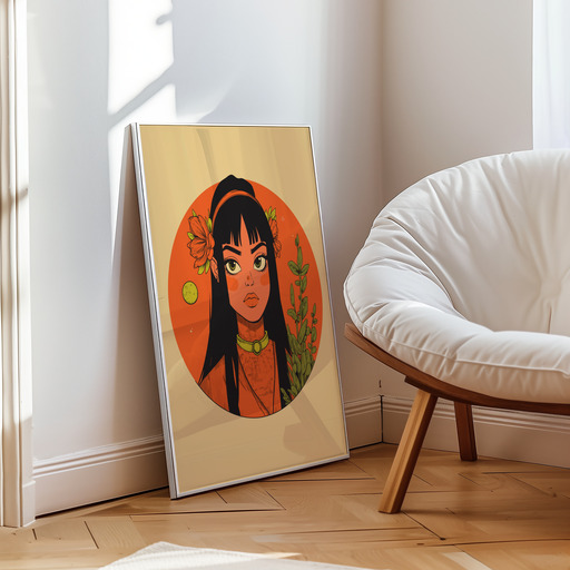 Virgo in Vibrant Grunge Print - Custom Zodiac Sign Poster 10