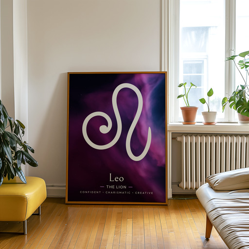 Leo in Curvy Print - Custom Zodiac Sign Poster 9