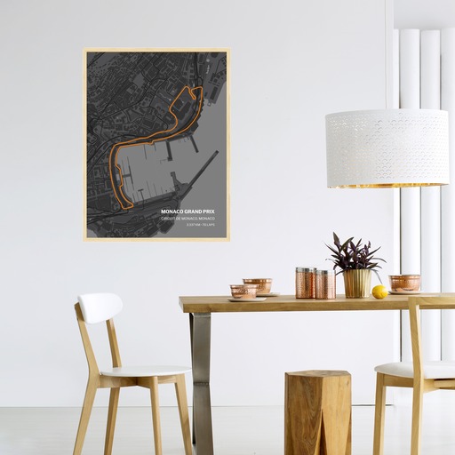 Monaco Grand Prix Poster - Track Map 11