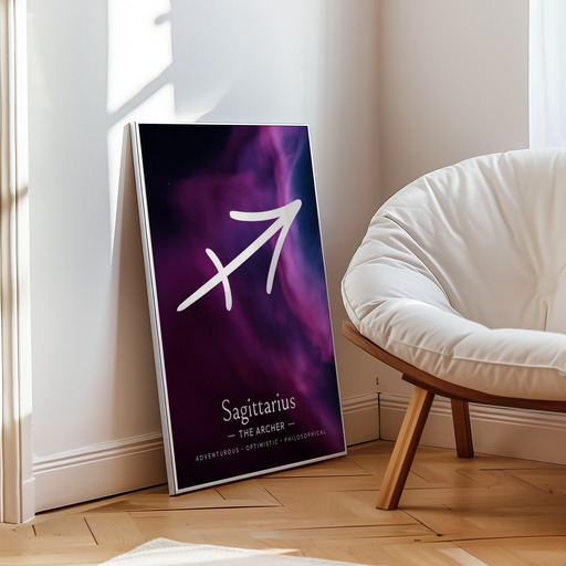 Sagittarius in Curvy Print - Custom Zodiac Sign Poster 10