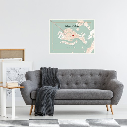 Where We Met Poster - Classic Street Map 11