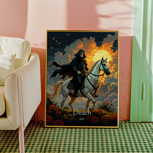 Death in Enchanted Surrealism Print - Custom Tarot Card Poster 10