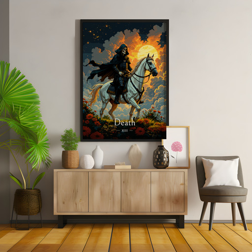 Death in Enchanted Surrealism Print - Custom Tarot Card Poster 9
