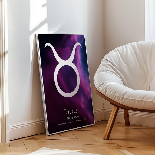 Taurus in Curvy Print - Custom Zodiac Sign Poster 10