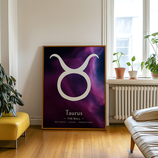 Taurus in Curvy Print - Custom Zodiac Sign Poster 9