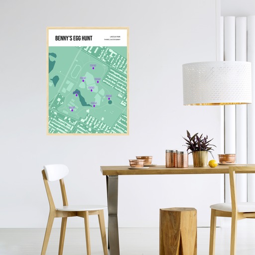 Easter Egg Hunt Poster - Street Map 10