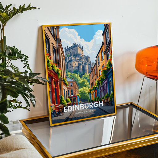 Edinburgh Travel Print - Vintage Travel Art Poster 9