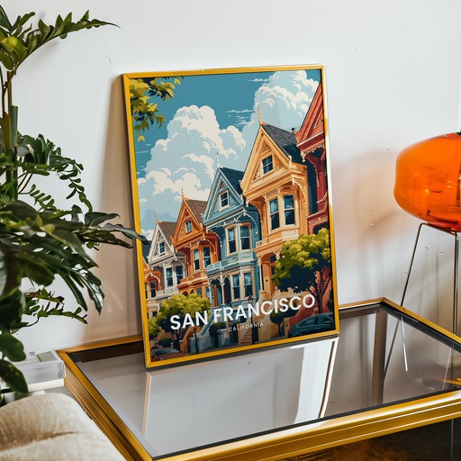 San Francisco Travel Print - Vintage Travel Art Poster 9