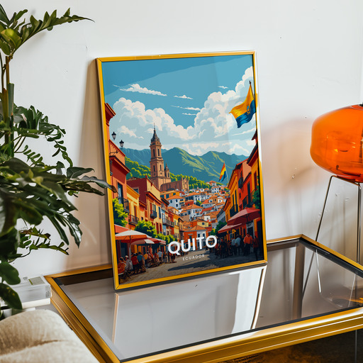 Quito Travel Print - Vintage Travel Art Poster 9