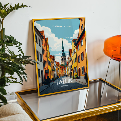 Tallin Travel Print - Vintage Travel Art Poster 9