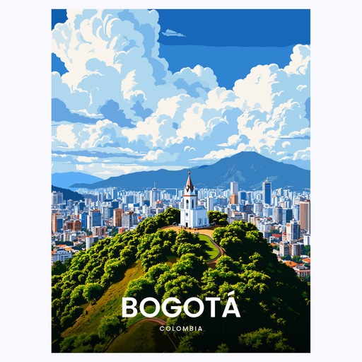 Bogotá Travel Print - Vintage Travel Art Poster 6
