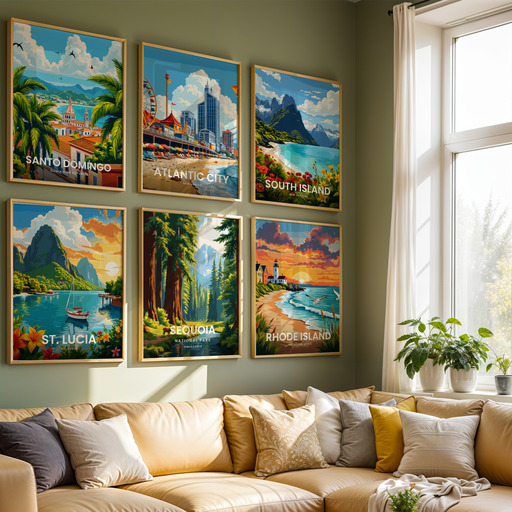 Sequoia National Park Travel Print - Vintage Travel Art Poster