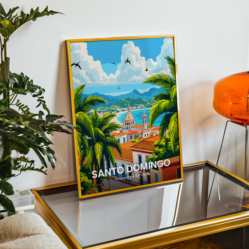 Santo Domingo Travel Print - Vintage Travel Art Poster 9