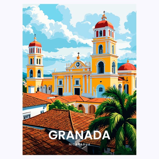 Granada Travel Print - Vintage Travel Art Poster 6