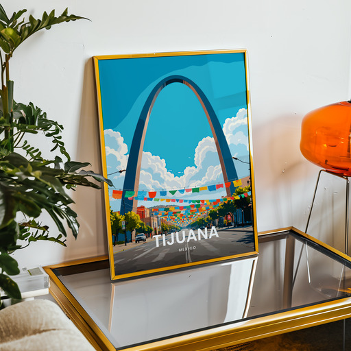 Tijuana Travel Print - Vintage Travel Art Poster 9