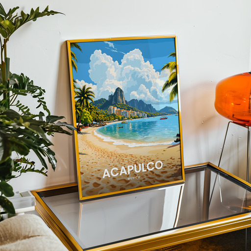 Acapulco Travel Print - Vintage Travel Art Poster 8