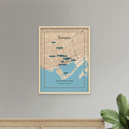 Toronto Airbnb Tourist Poster in Road Trip - Street Map 8