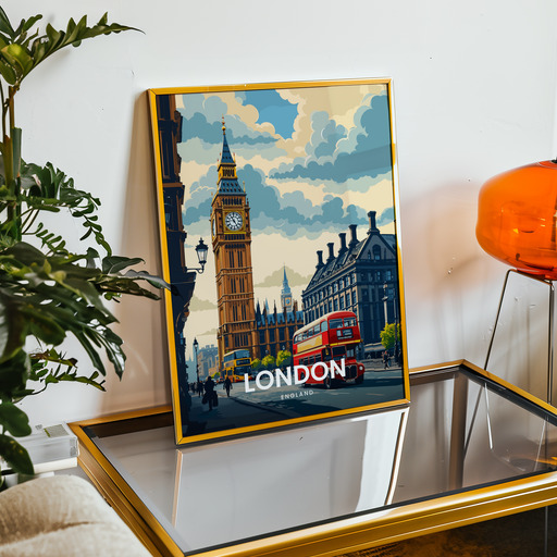 London Travel Print - Vintage Travel Art Poster 9