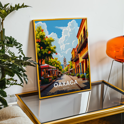 Oaxaca Travel Print - Vintage Travel Art Poster 9