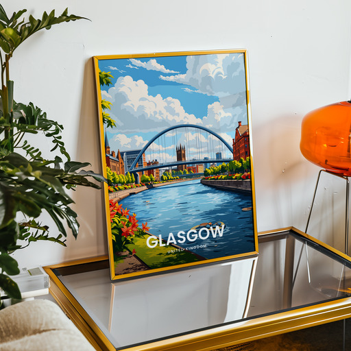 Glasgow Travel Print - Vintage Travel Art Poster 9