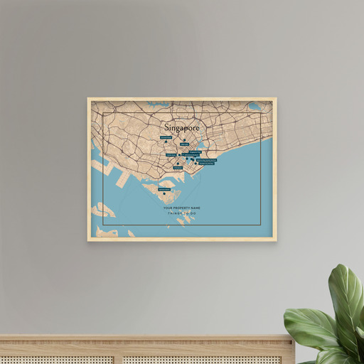 Singapore Airbnb Tourist Poster in Road Trip - Street Map 7