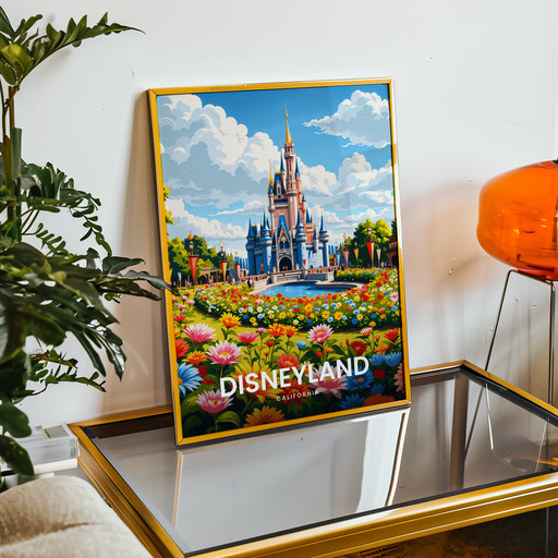 Disneyland Travel Print - Vintage Travel Art Poster 9