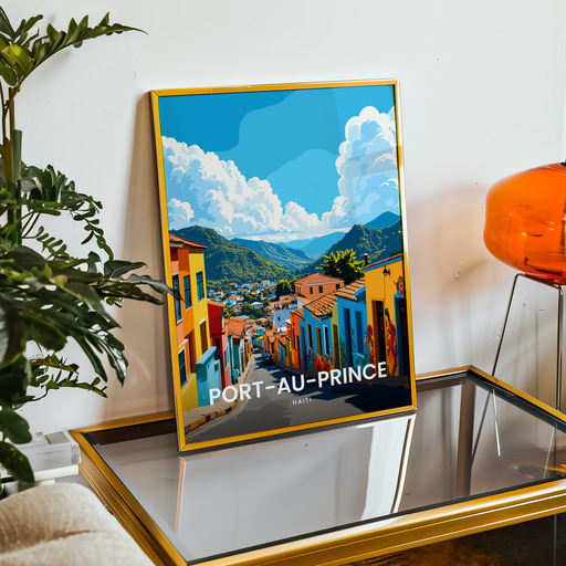 Port-au-Prince Travel Print - Vintage Travel Art Poster 8