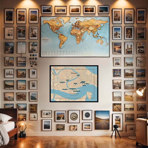 Venice Airbnb Tourist Poster in Road Trip - Street Map 9