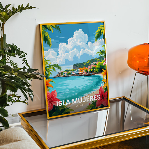 Isla Mujeres Travel Print - Vintage Travel Art Poster 8