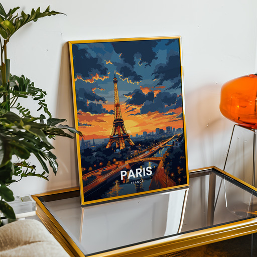 Paris Travel Print - Vintage Travel Art Poster 9