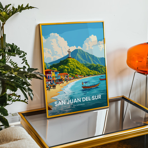 San Juan del Sur Travel Print - Vintage Travel Art Poster 9