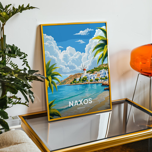 Naxos Travel Print - Vintage Travel Art Poster 9