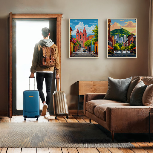San Miguel de Allende Travel Print - Vintage Travel Art Poster 11