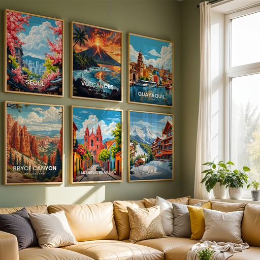 San Miguel de Allende Travel Print - Vintage Travel Art Poster 8