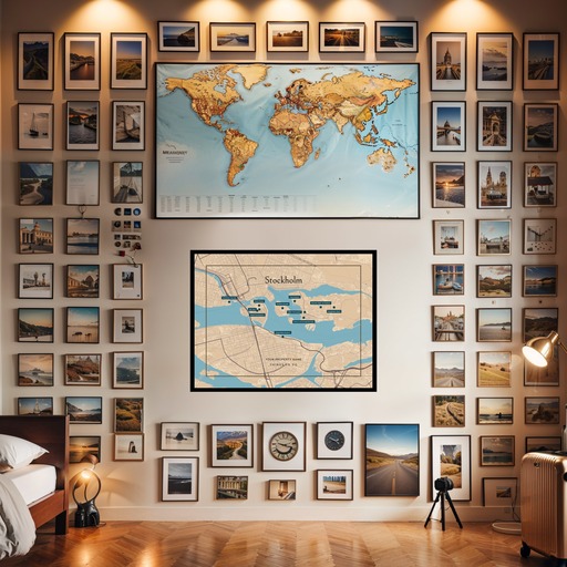 Stockholm Airbnb Tourist Poster in Road Trip - Street Map 9