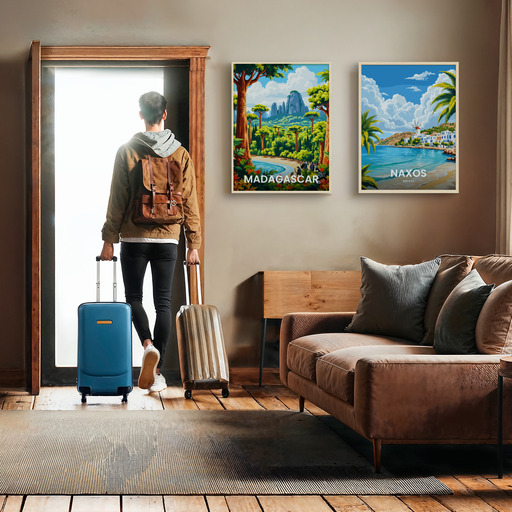 Madagascar Travel Print - Vintage Travel Art Poster 11