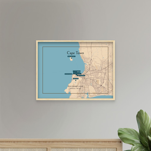 Cape Town Airbnb Tourist Poster in Road Trip - Street Map 7