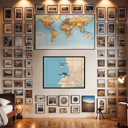 Cape Town Airbnb Tourist Poster in Road Trip - Street Map 8