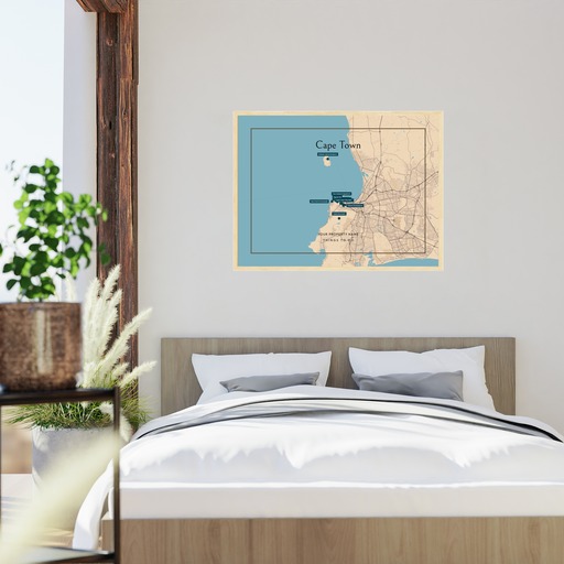 Cape Town Airbnb Tourist Poster in Road Trip - Street Map 9