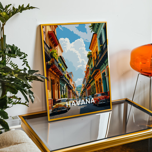 Havana Travel Print - Vintage Travel Art Poster 9