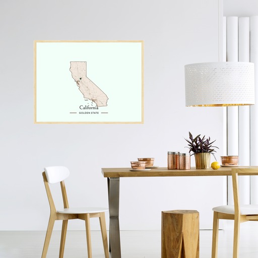 California State Poster - Boundary Map 11