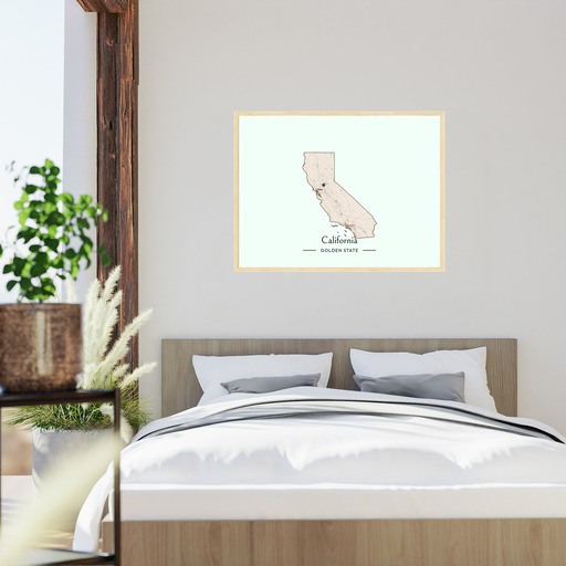 California State Poster - Boundary Map 9