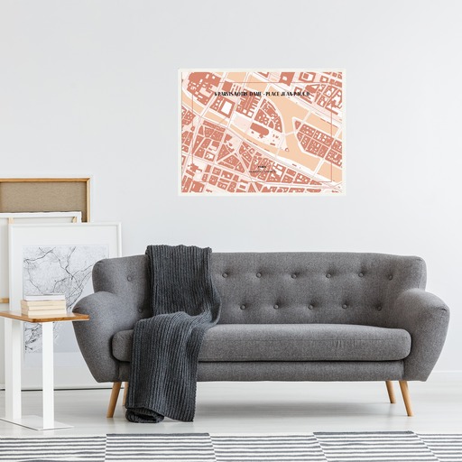 Notre-Dame de Paris Poster - Street Map 10